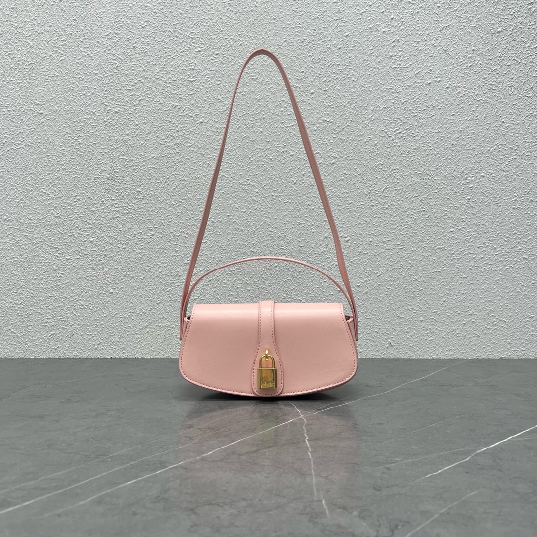 Celine Clutch On Strap Tabou In Smooth Calfskin Pink 101593